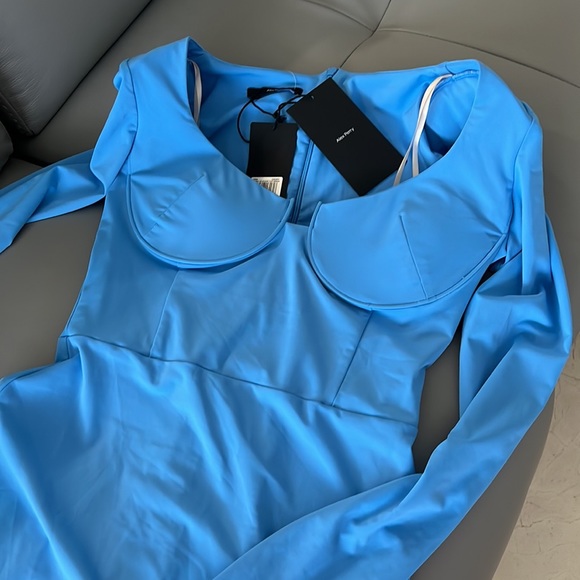 Blue Alex Perry Midi Dress - Picture 6 of 7